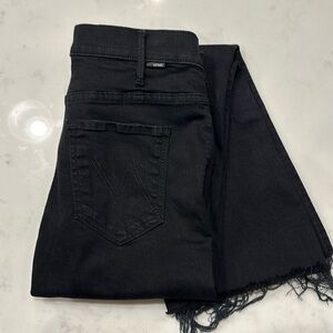 Mother denim dark black jeans